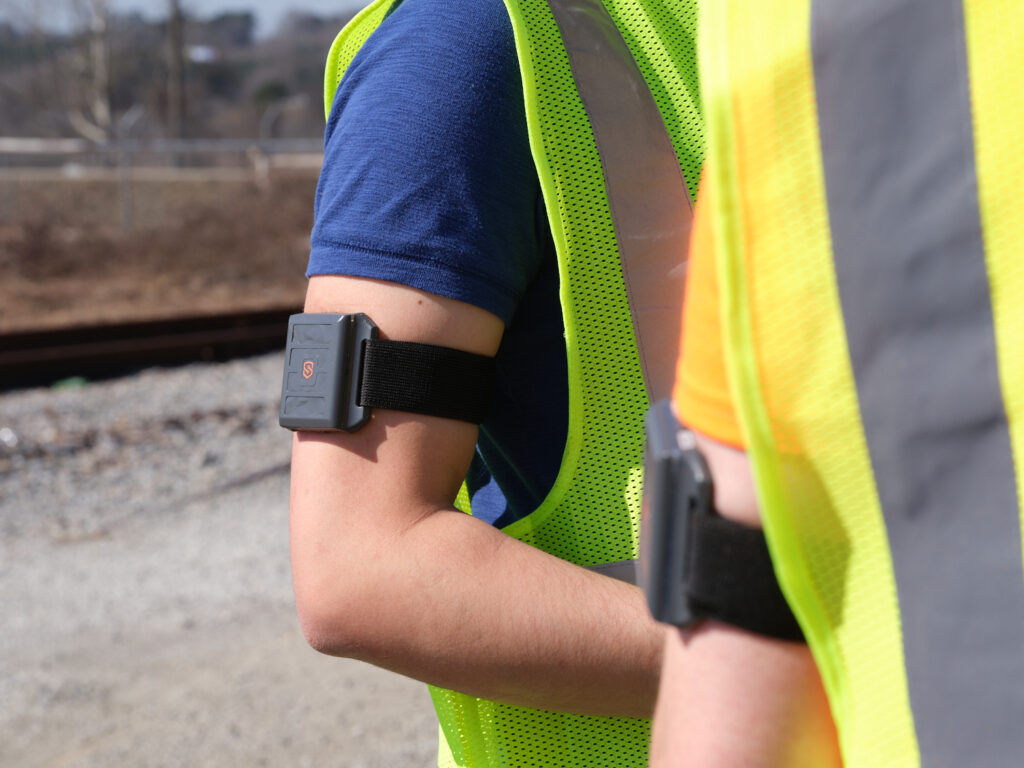 workers wearing BAND V2