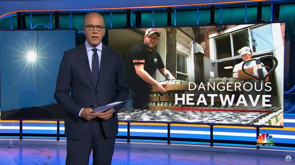 lester holt NBC heat wave report